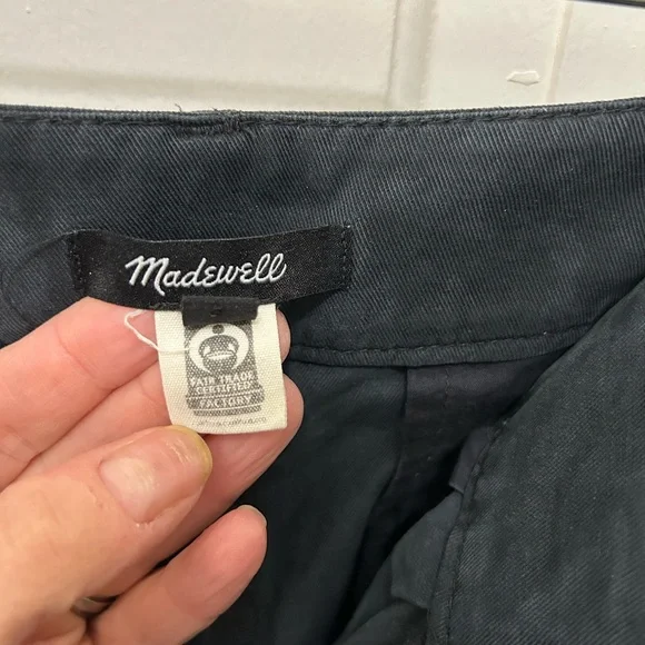 MADEWELL THE HARLOW WIDE LEG PANT BLACK SIZE 6 - Picture 8 of 12